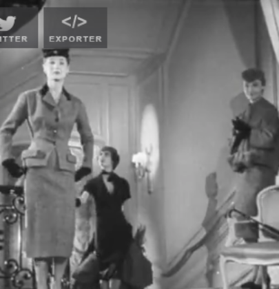 1953 – Les jupes courtes de Christian Dior